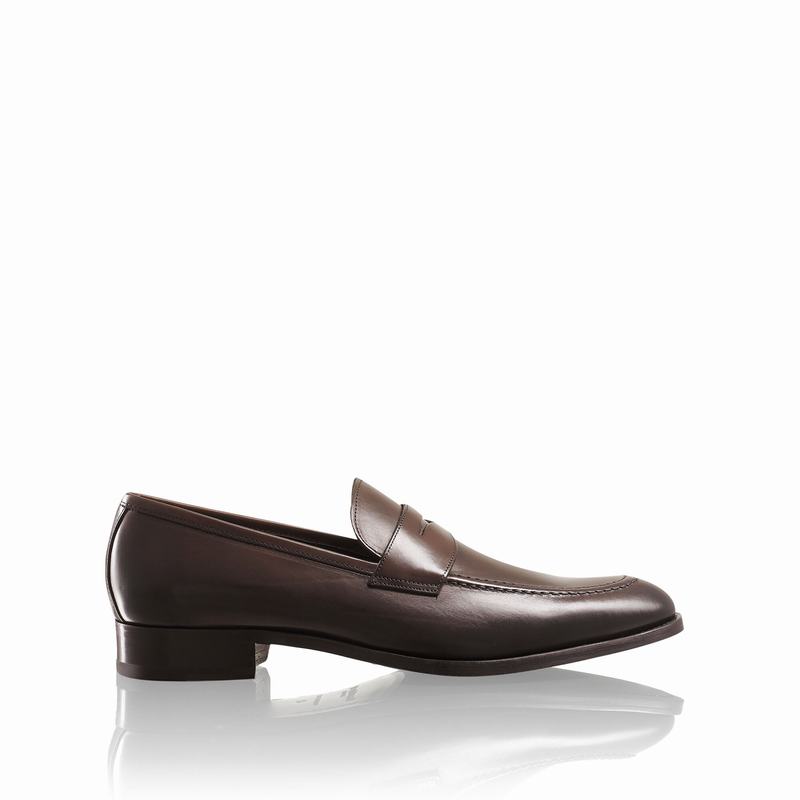 Russell & Bromley Aspen Slip-On Saddle Loafers Men's Brown [HVK8395ZT]